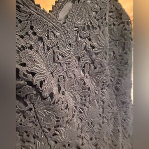 Anne Taylor Elegant Black Lace Dress